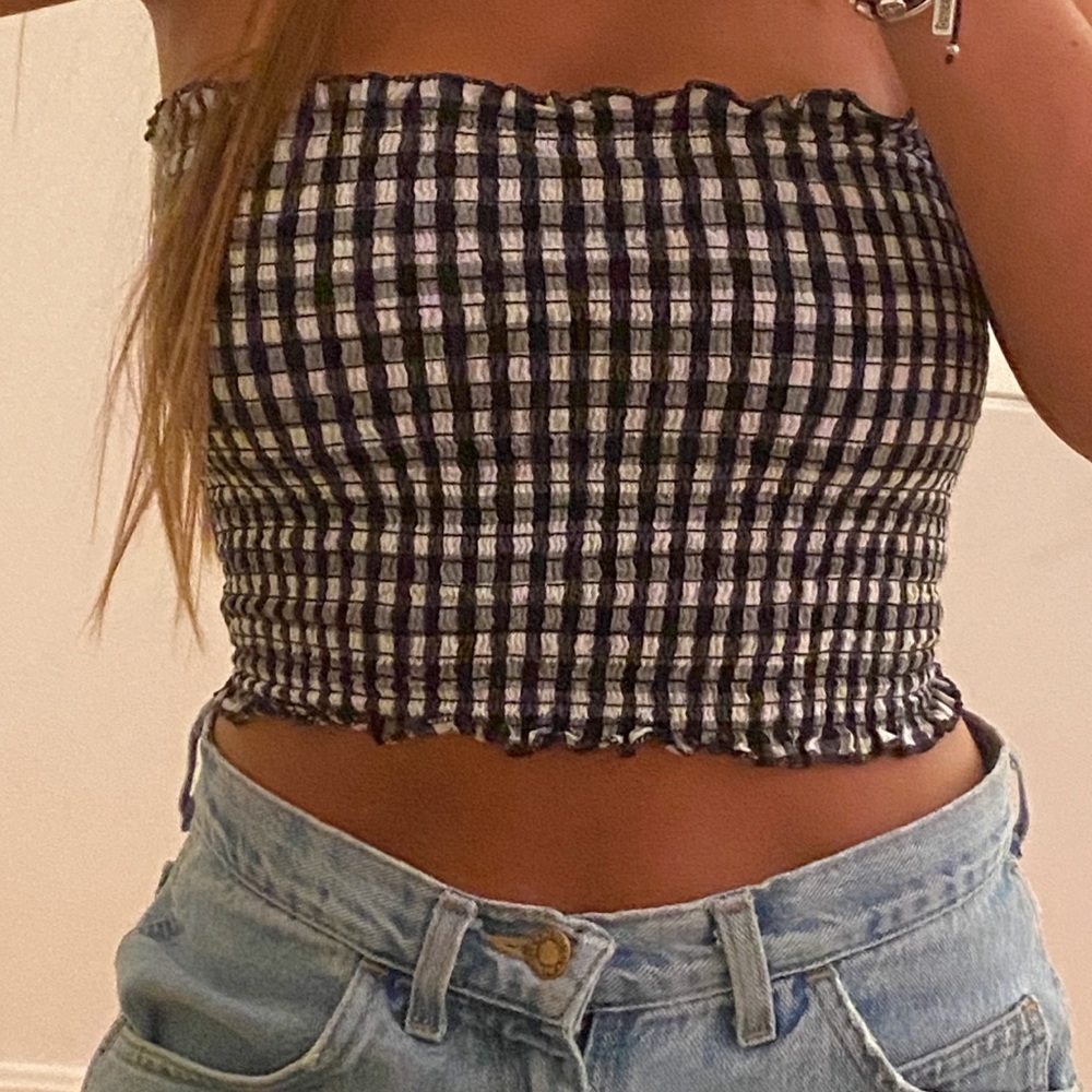 Brandy Melville Gingham Tubetop